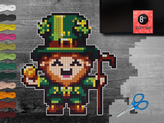 Leprechaun Plastic Canvas Craft Kit | Everything You Need | Accessible to All