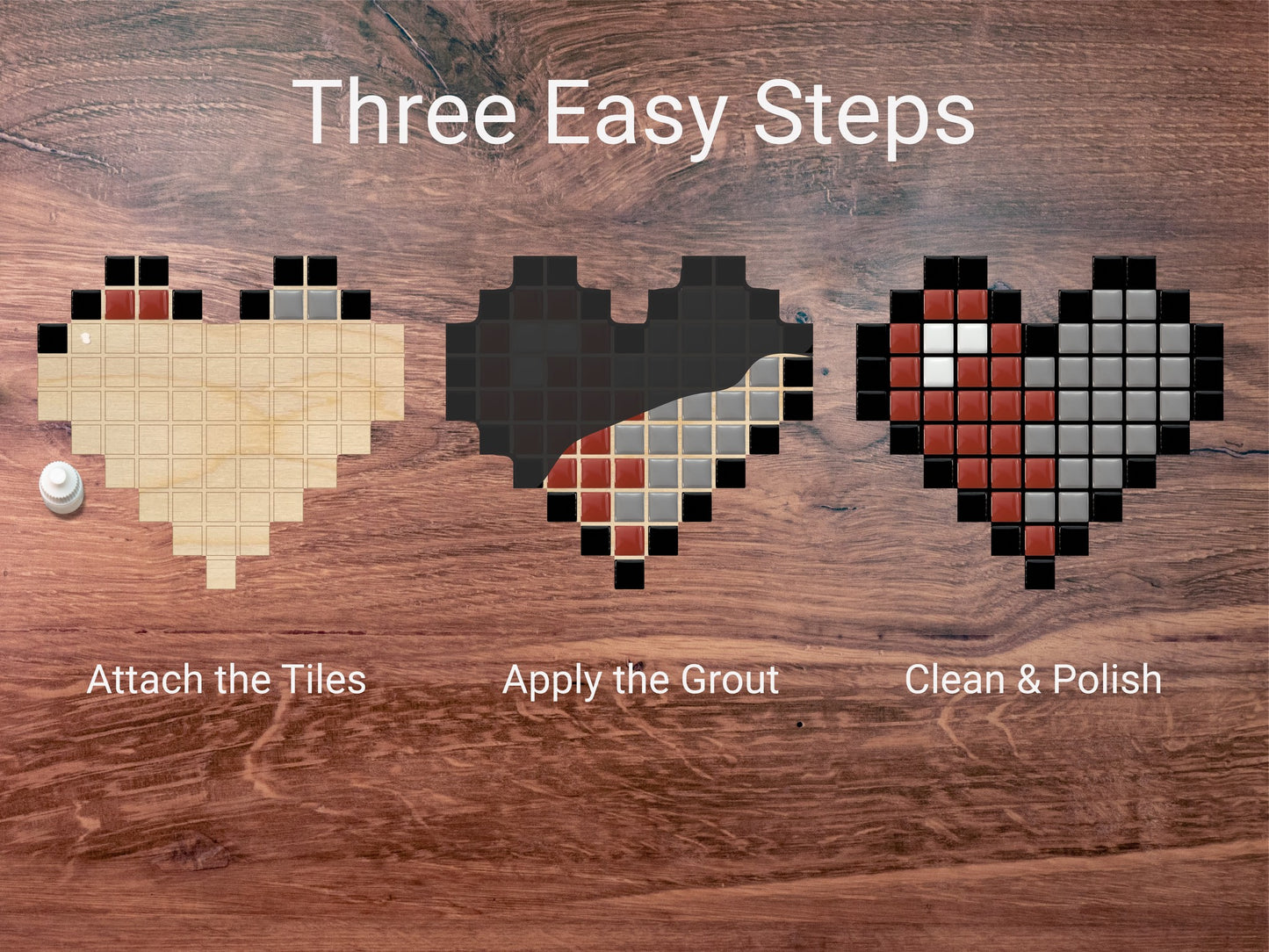 Heart Mosaic Craft Kit | Everything You Need | Accessible to All