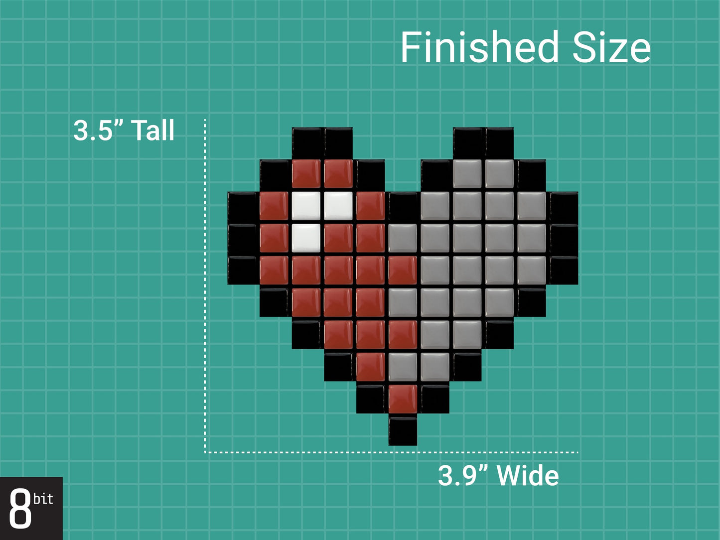 Heart Mosaic Craft Kit | Everything You Need | Accessible to All