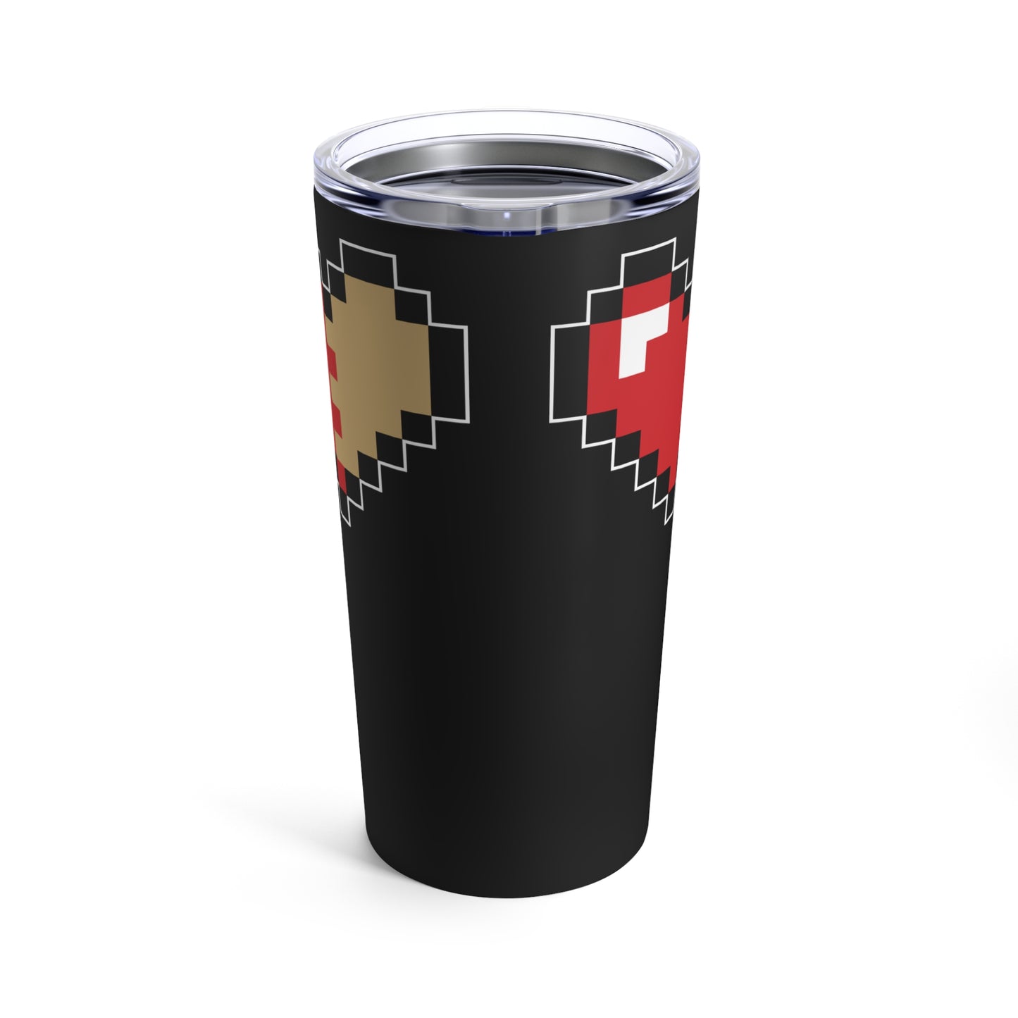 Pixel Life Heart Video Game Themed Tumbler 20 oz