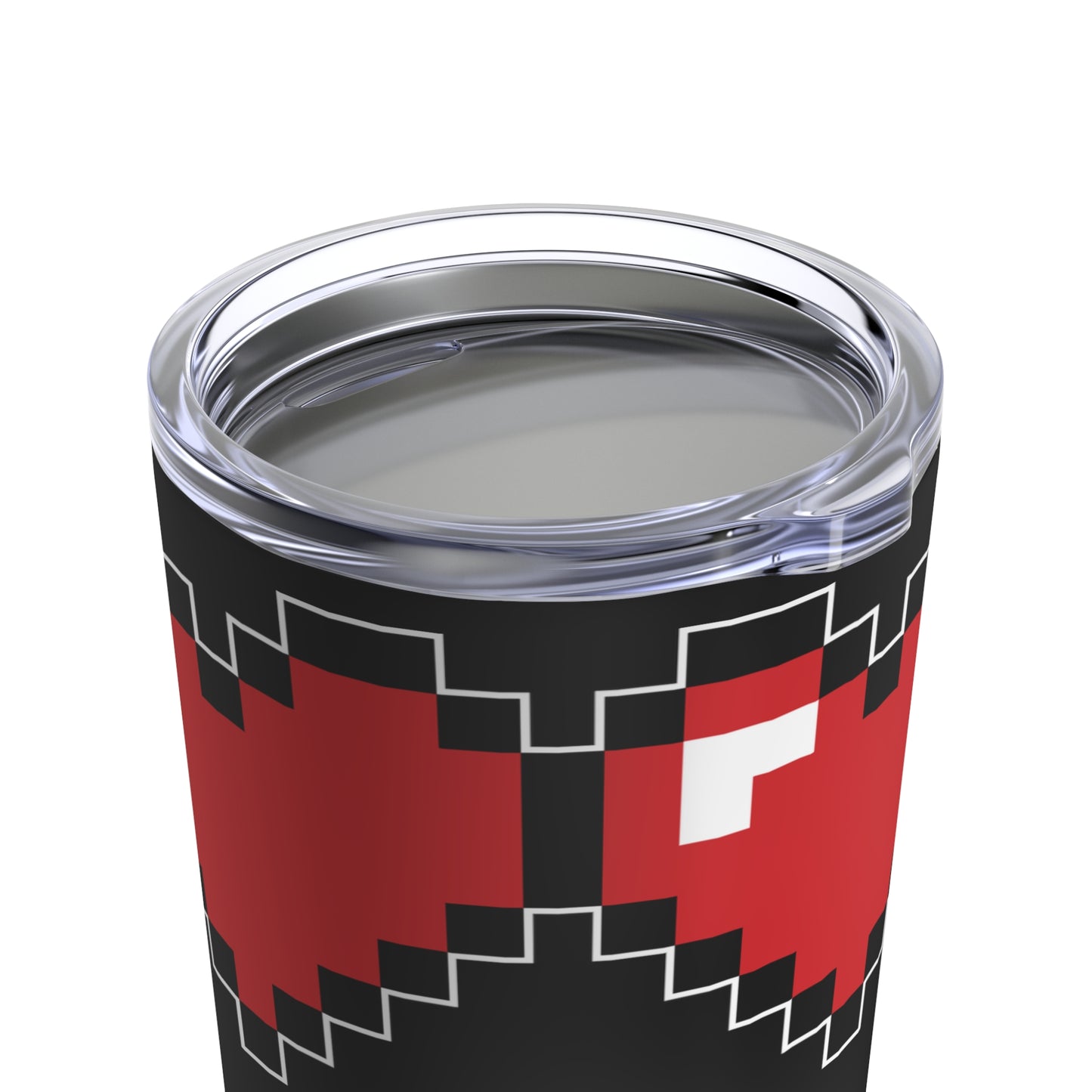 Pixel Life Heart Video Game Themed Tumbler 20 oz